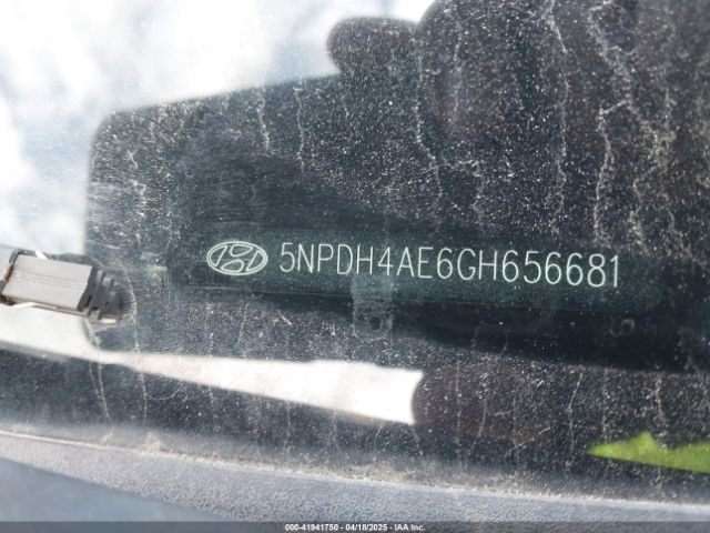 5NPDH4AE6GH656681 Hyundai ELANTRA SE