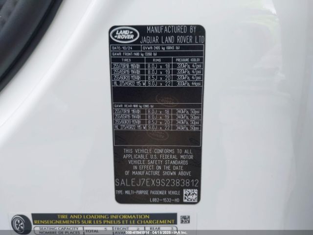 SALEJ7EX9S2383812 Land Rover Defender 110 P300