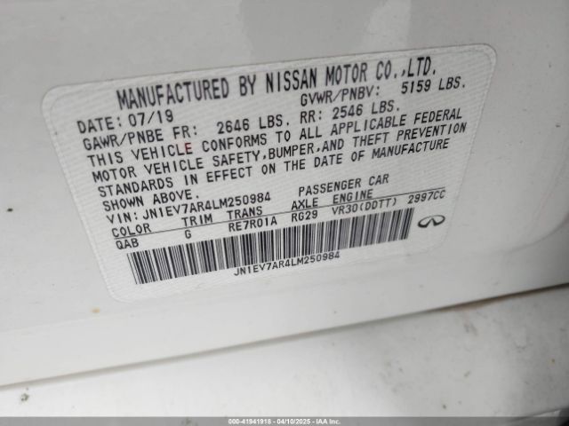 JN1EV7AR4LM250984 Infiniti Q50 Luxe Awd