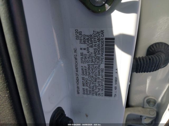 2020 ACURA TLX 19UUB1F32LA011682 Photo 8