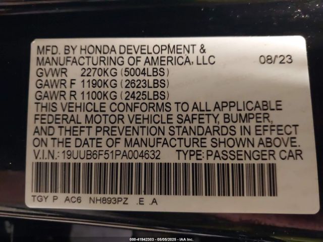 2023 ACURA TLX 19UUB6F51PA004632 Photo 8