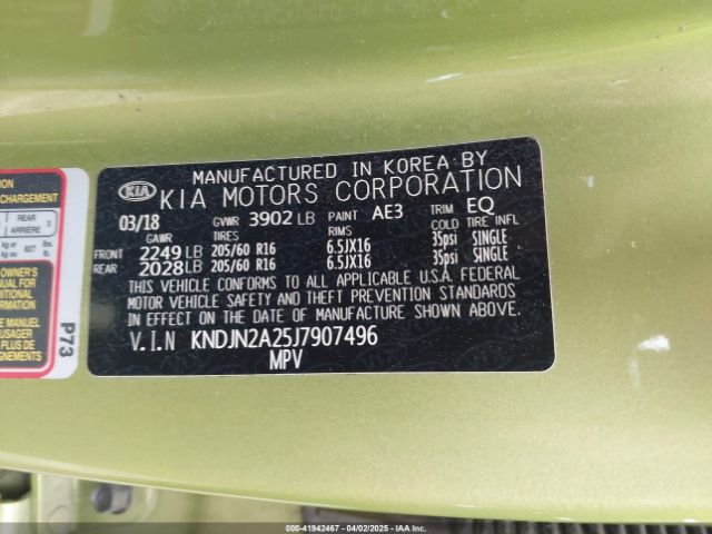 KNDJN2A25J7907496 KIA Soul