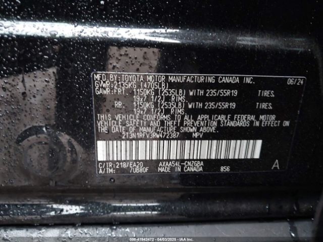 2T3N1RFV3RW472387 Toyota Rav4 Limited
