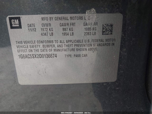 2013 CADILLAC ATS 1G6AC5SX2D0136674 Photo 8