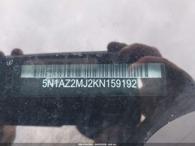 5N1AZ2MJ2KN159192 Nissan MURANO SV