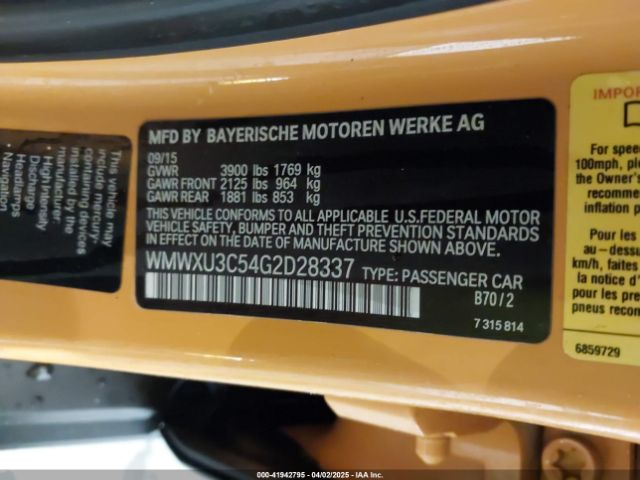 2016 MINI HARDTOP WMWXU3C54G2D28337 Photo 8