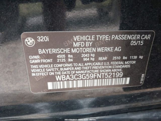 WBA3C3G59FNT52199 BMW 320i Xdrive