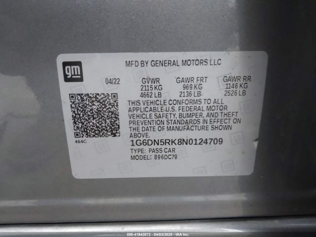 2022 CADILLAC CT5 1G6DN5RK8N0124709 Photo 8