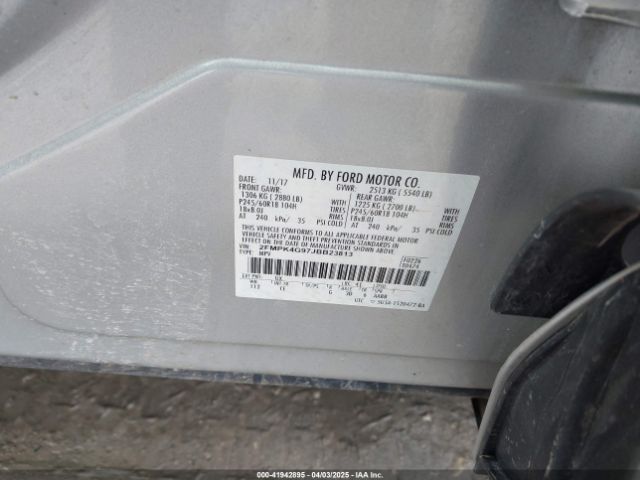 2FMPK4G97JBB23813 Ford EDGE SE