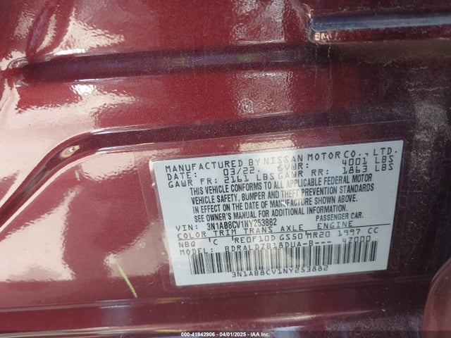 3N1AB8CV1NY253882 Nissan Sentra Sv Xtronic Cvt