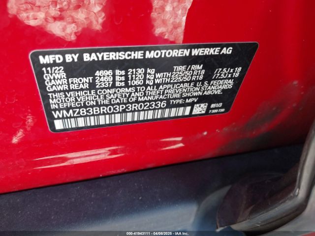 WMZ83BR03P3R02336 Mini Countryman Cooper S