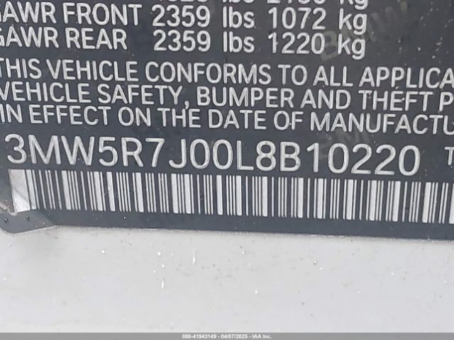 3MW5R7J00L8B10220 BMW 330i Xdrive