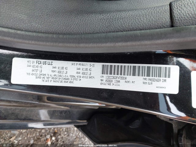 Chrysler 200 S 2015 1C3CCCBG3FN735930 Image 9