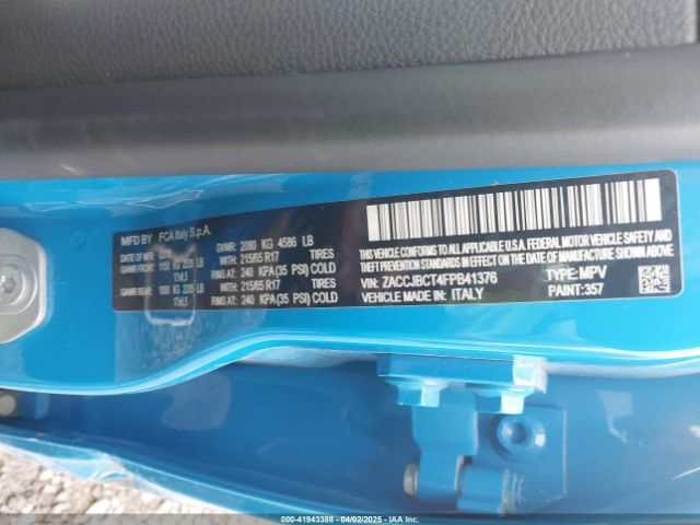 ZACCJBCT4FPB41376 Jeep Renegade Trailhawk