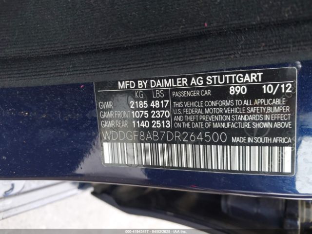 2013 MERCEDES-BENZ C 300 WDDGF8AB7DR264500 Photo 8
