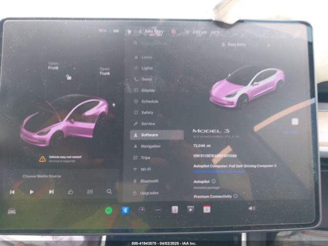 5YJ3E1EA5KF397098 Tesla Model 3 Long Range/mid Range/standard Range/standard Range Plus