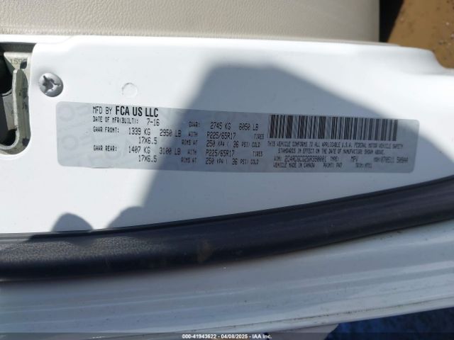2C4RDGCG2GR390001 Dodge Grand Caravan Sxt