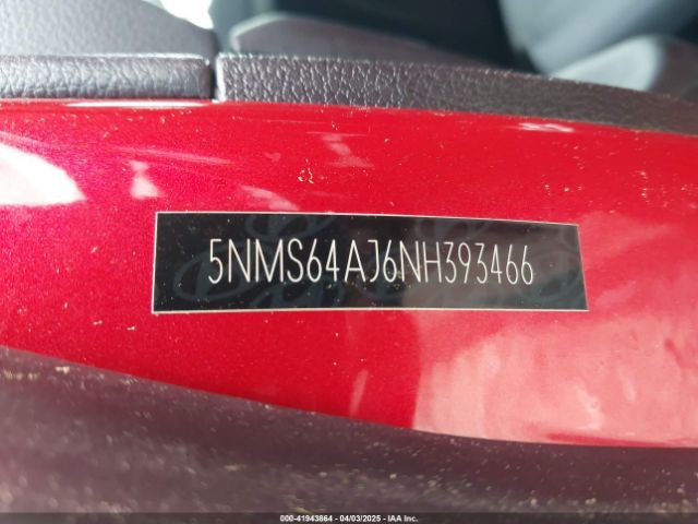 5NMS64AJ6NH393466 Hyundai Santa Fe Xrt