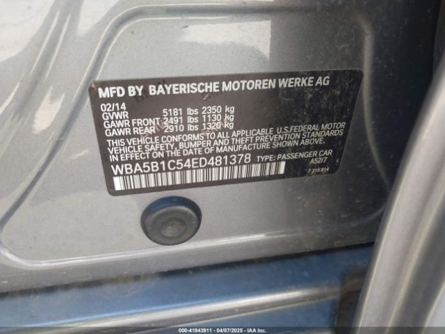 WBA5B1C54ED481378 BMW 535i