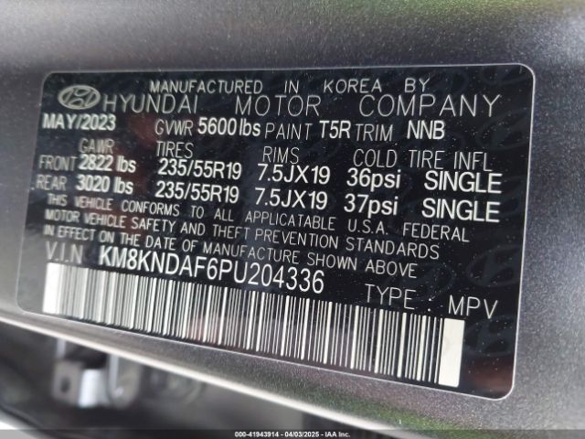 KM8KNDAF6PU204336 Hyundai Ioniq 5 Sel