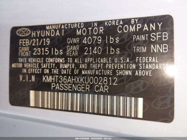 KMHT36AHXKU002812 Hyundai VELOSTER N