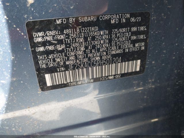 2023 SUBARU FORESTER JF2SKACC5PH501204 Photo 8