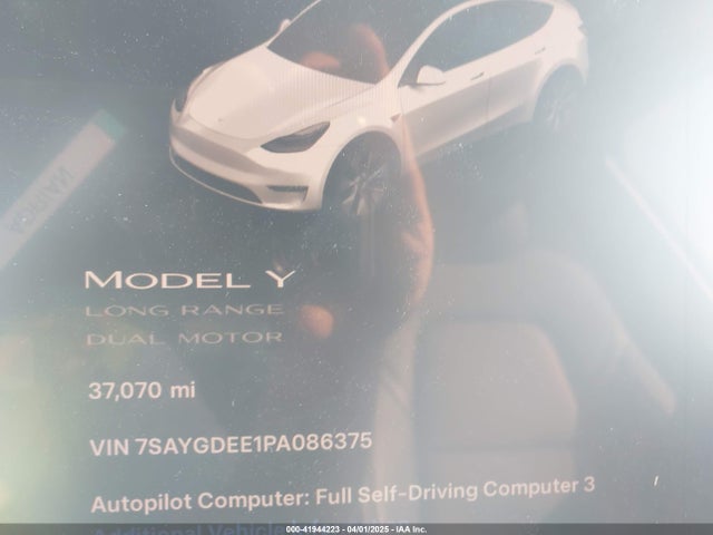 7SAYGDEE1PA086375 Tesla Model Y