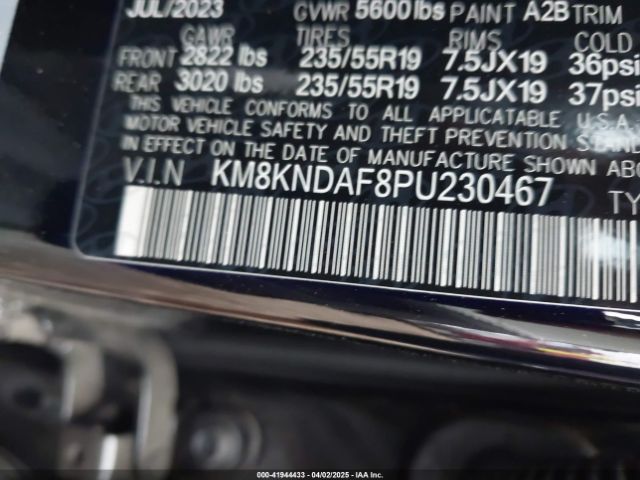 KM8KNDAF8PU230467 Hyundai Ioniq 5 Sel