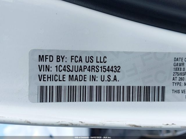 1C4SJUAP4RS154432 Jeep Wagoneer Series I 4x2