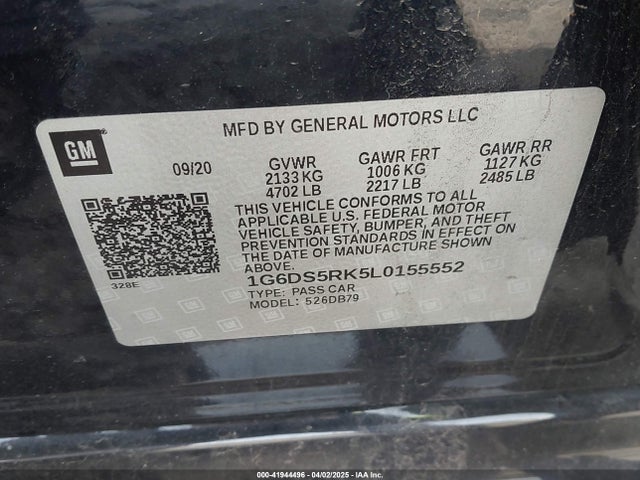 2020 CADILLAC CT5 1G6DS5RK5L0155552 Photo 8