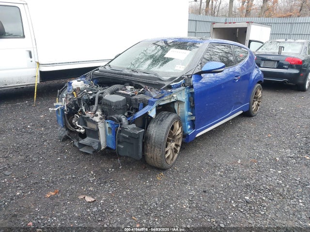 Hyundai Veloster Turbo W/black 2014 KMHTC6AE1EU207025 Image 2