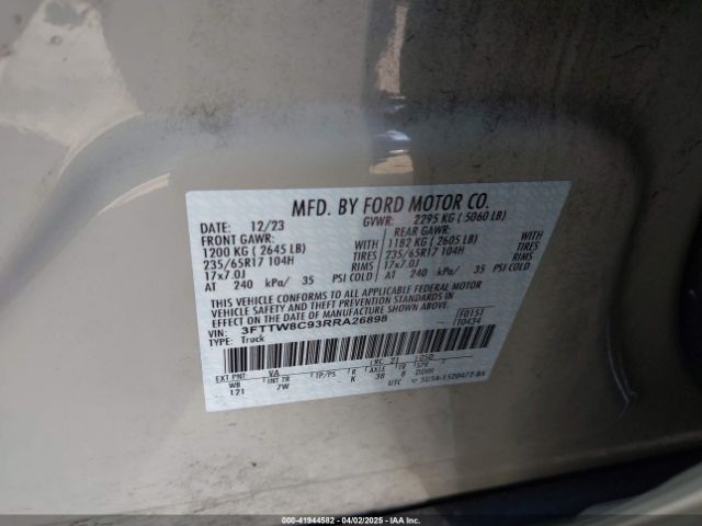 3FTTW8C93RRA26898 Ford Maverick Xlt