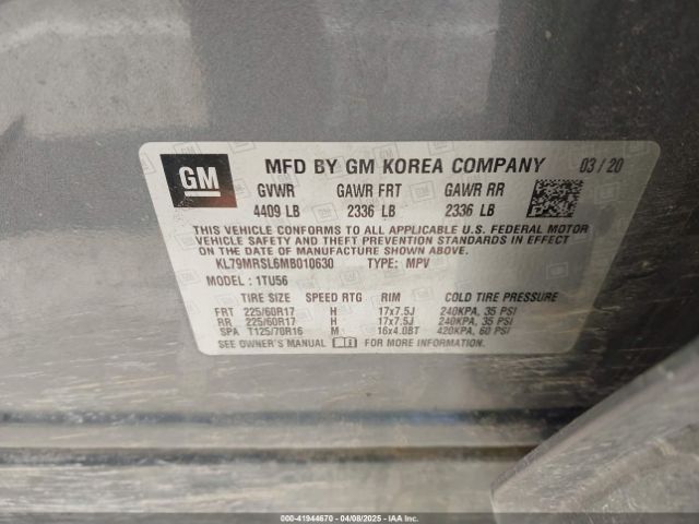 2021 CHEVROLET TRAILBLAZER KL79MRSL6MB010630 Photo 8