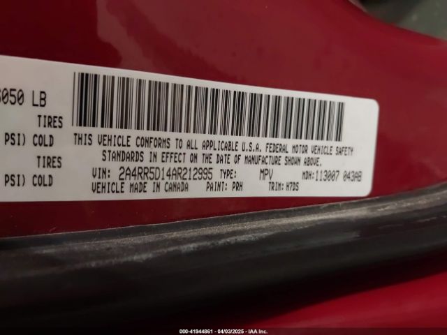 2010 CHRYSLER TOWN & COUNTRY 2A4RR5D14AR212995 Photo 8