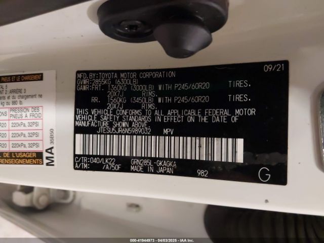 JTESU5JR6N5989032 Toyota 4runner Trd Sport