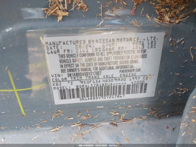 3N1AB8DV9SY217867 Nissan SENTRA SR
