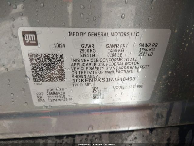 1GKENPKS1RJ248493 GMC Acadia Awd At4