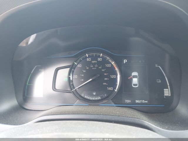KMHC65LC2HU048243 Hyundai Ioniq Hybrid Blue