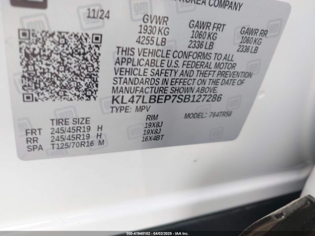 KL47LBEP7SB127286 Buick Envista Sport Touring Fwd