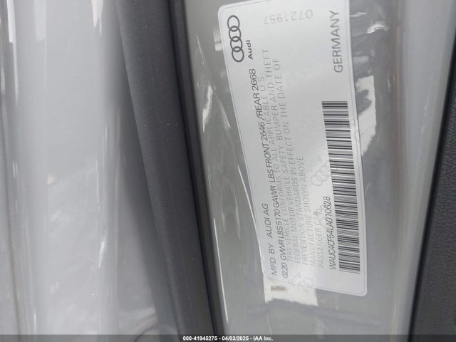 2020 AUDI S5 SPORTBACK WAUC4CF54LA010628 Photo 8
