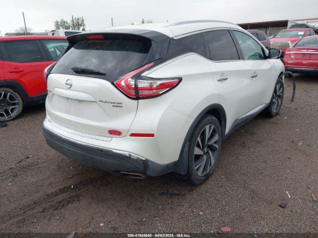 5N1AZ2MH0FN237598 Nissan Murano Platinum