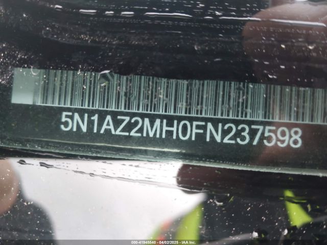 5N1AZ2MH0FN237598 Nissan Murano Platinum