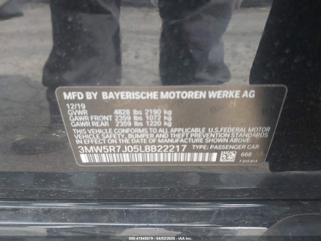 3MW5R7J05L8B22217 BMW 330i Xdrive