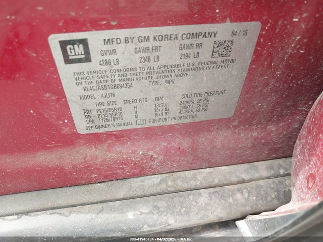 Buick Encore 2016 KL4CJASB1GB684354 Image 9