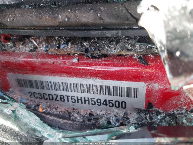 2C3CDZBT5HH594500 Dodge Challenger T/a Plus