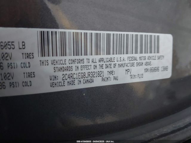 2018 CHRYSLER PACIFICA 2C4RC1EG8JR321821 Photo 8