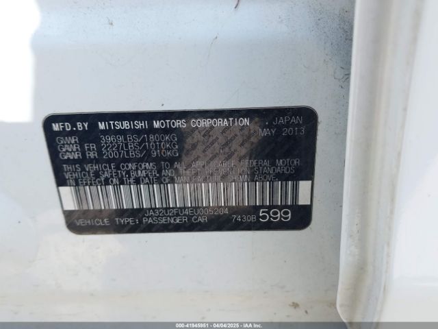 2014 MITSUBISHI LANCER JA32U2FU4EU005204 Photo 8