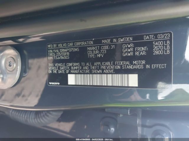 2023 VOLVO XC60 YV4L12RN4P1375945 Photo 8