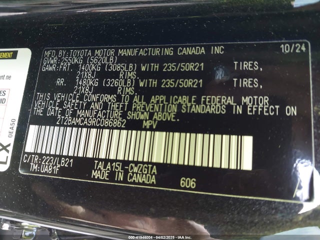 Lexus Rx 350 Premium Plus 2024 2T2BAMCA9RC086862 Image 9