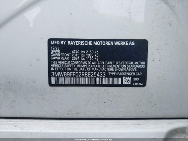 3MW89FF02R8E25433 BMW 3 Series 330i Xdrive